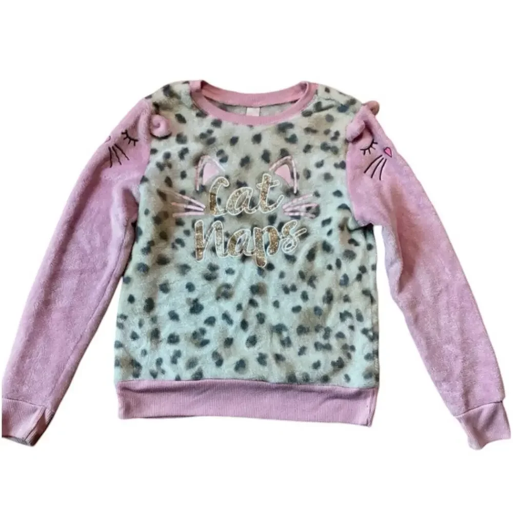 Cat Naps Warm Plush Pajama Set